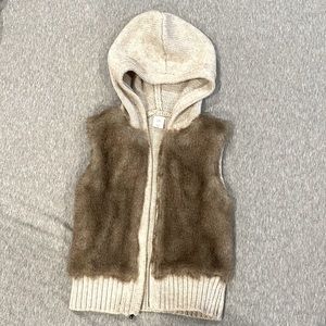 Baby Gap Faux Fur Zip-up Vest